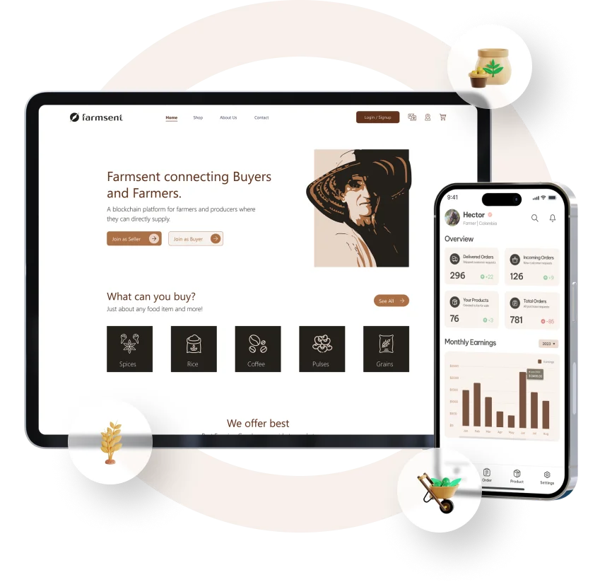 Blockchain Food Traceability Farmsent case study