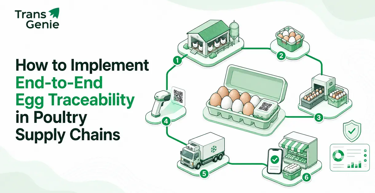 Diagram showing  how to Implement Egg Traceability in Poultry Supply Chains