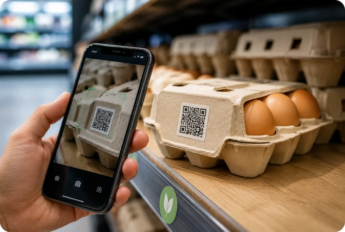 QR code product traceability scan QR code product traceability scan