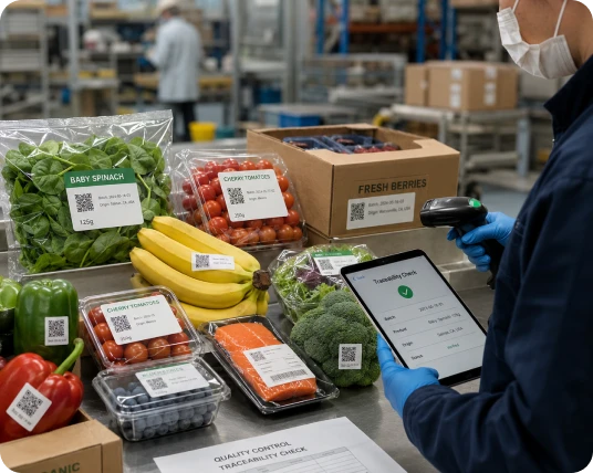 Food Traceability Software Dashboard