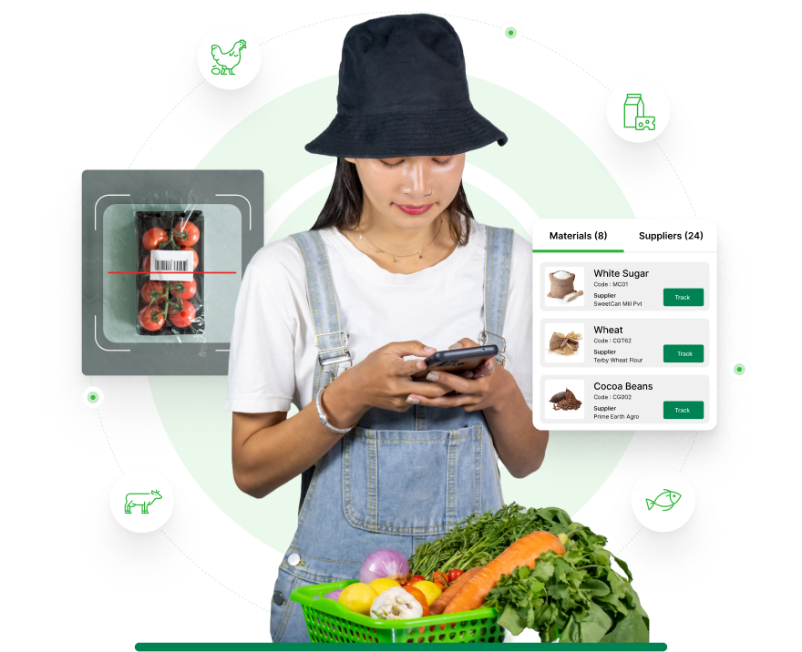 Food traceability software