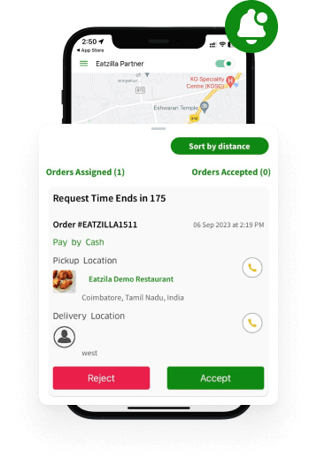 Order Accept/Reject Requests