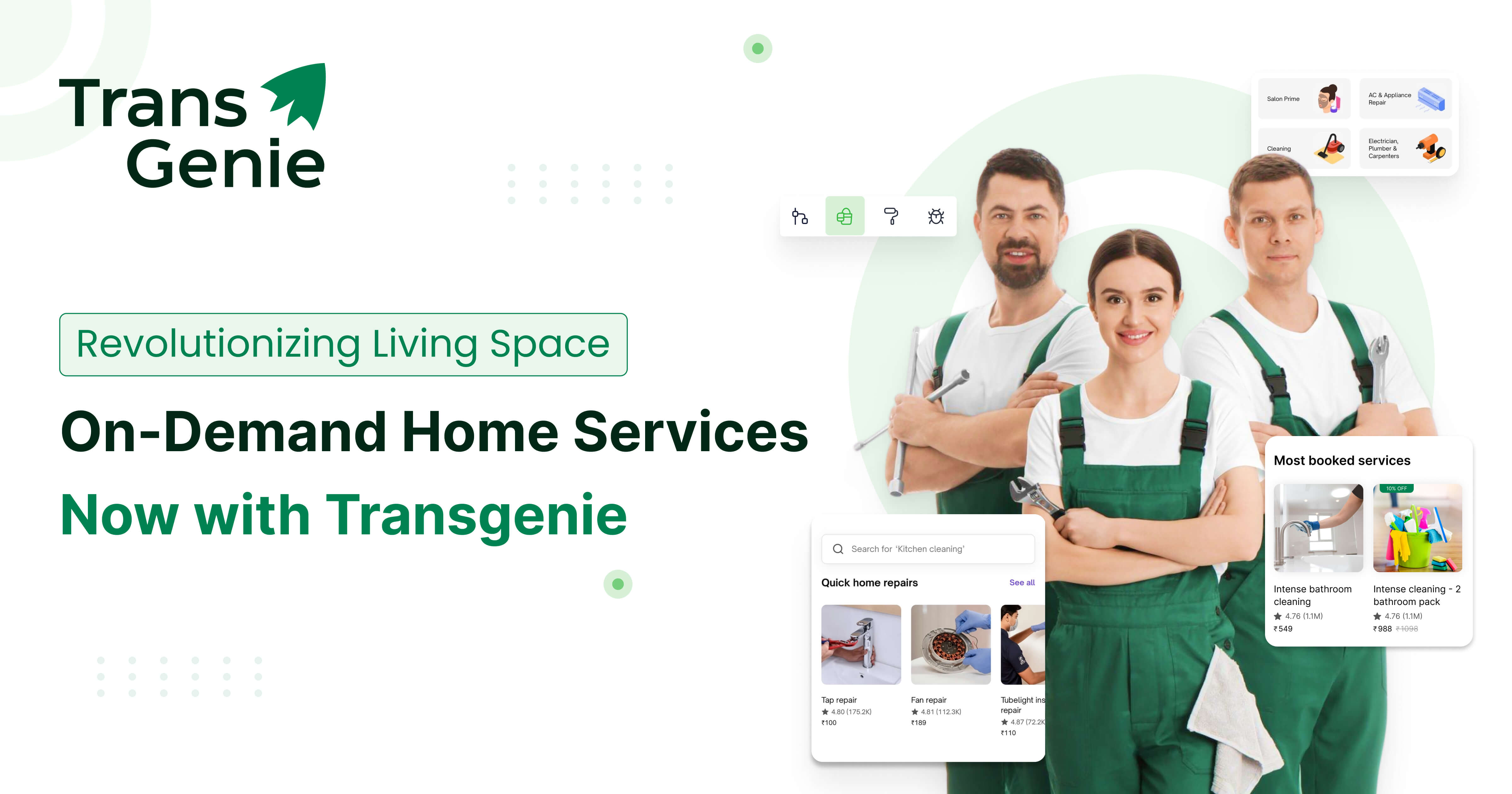 Revolutionizing Living Space: On-Demand Home Services Now with Transgenie