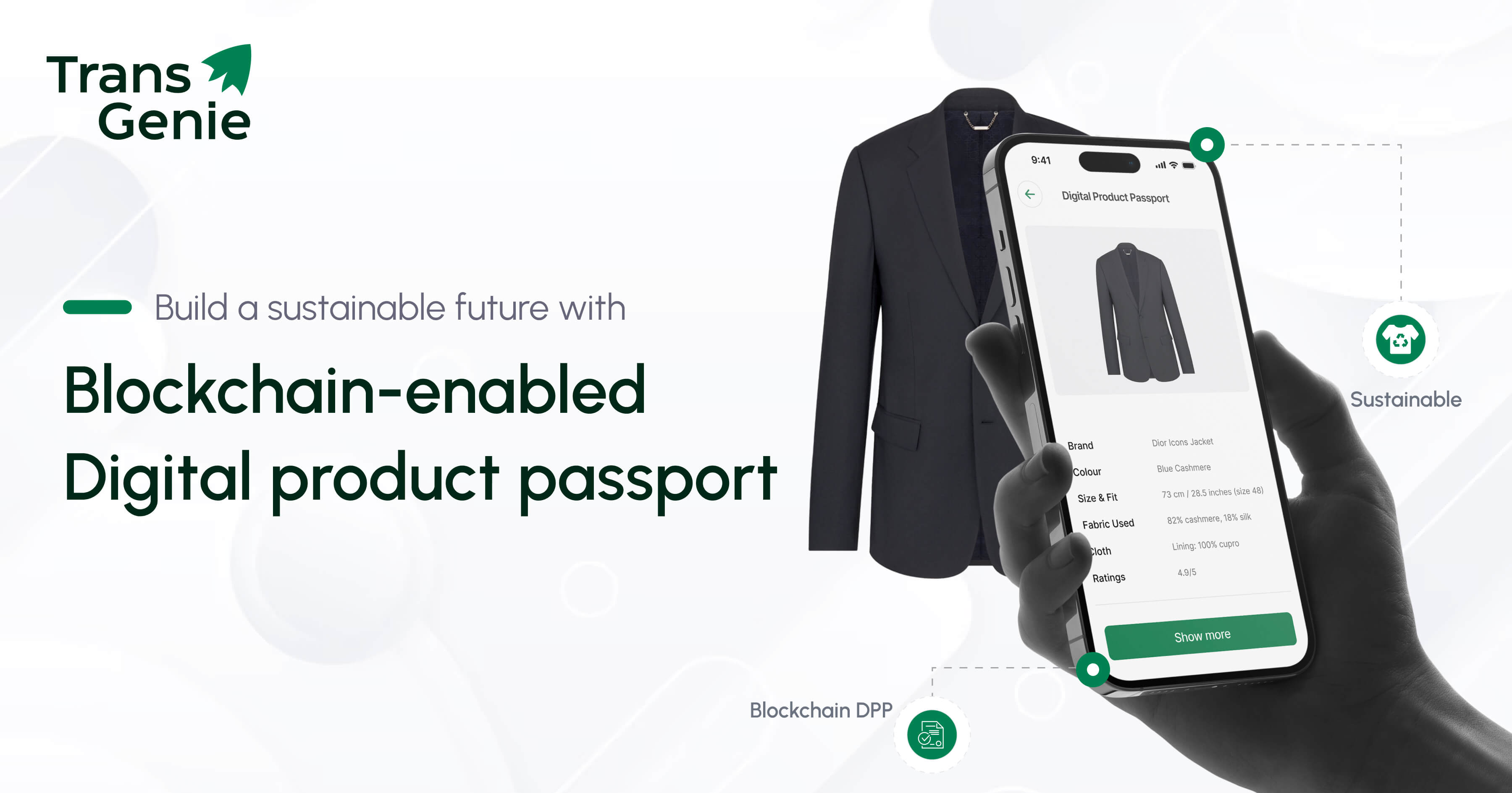 Sustainable Future Using Blockchain Banner